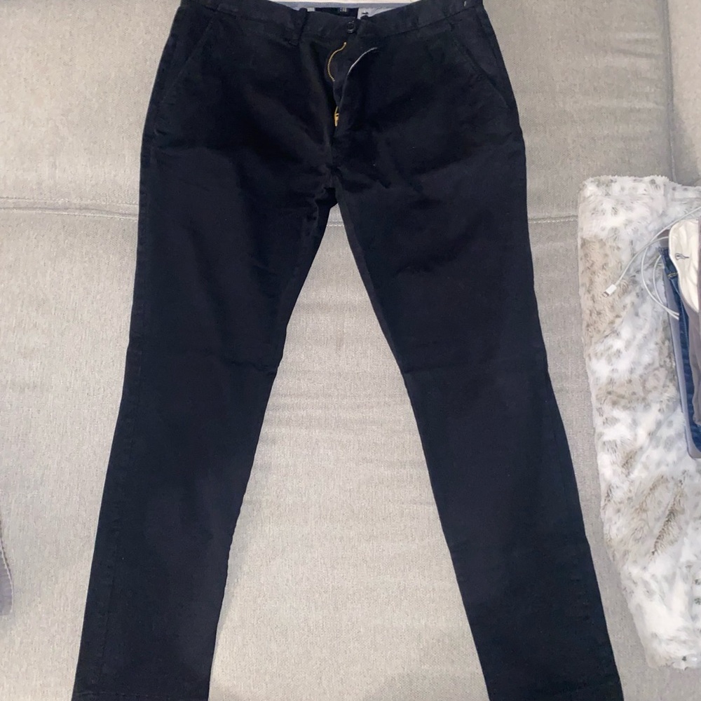 J. Crew 35x32 Men's black stretch chinos